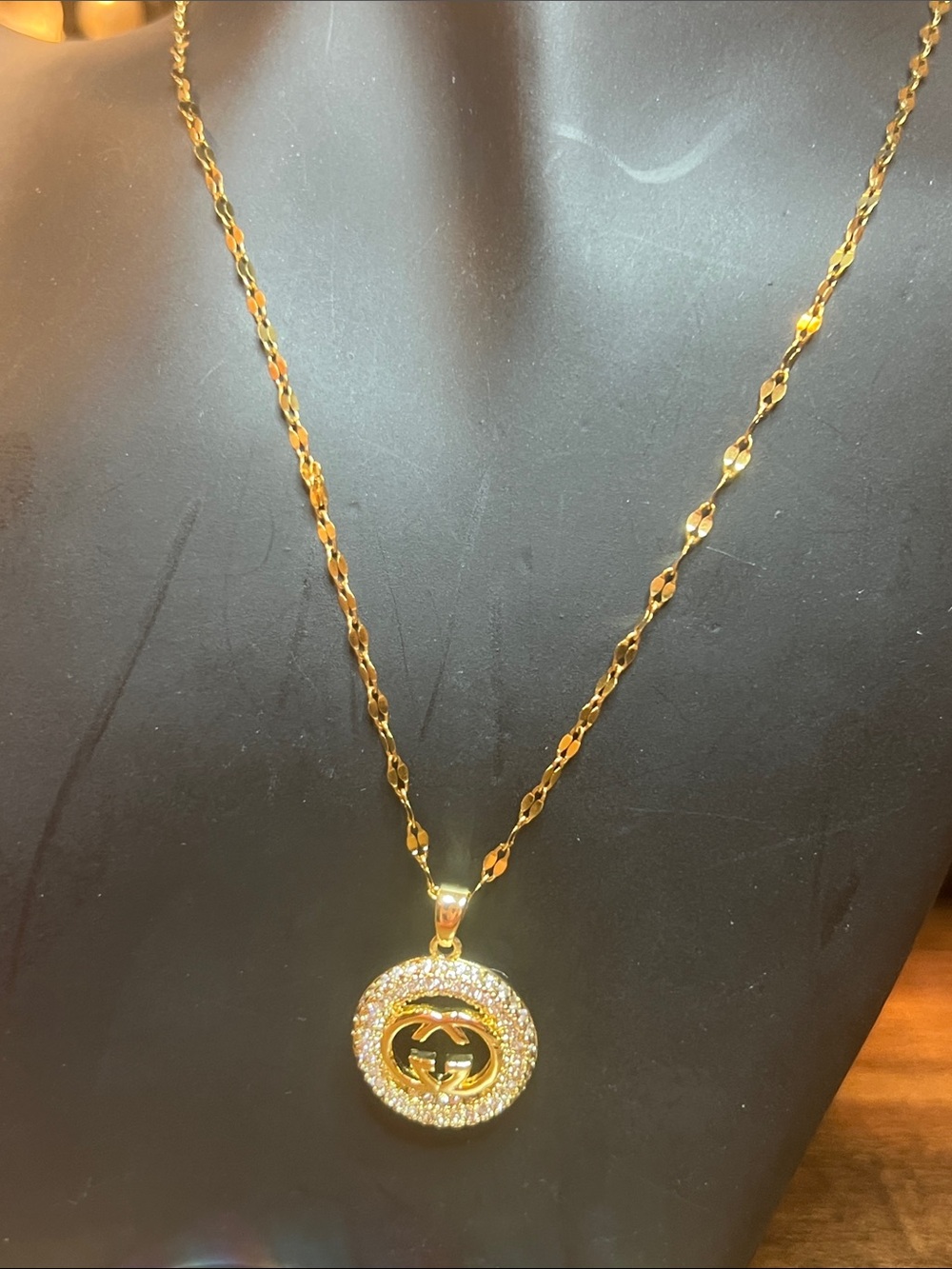 Gold-Tone Interlocking Pendant Necklace - Women Jewelry